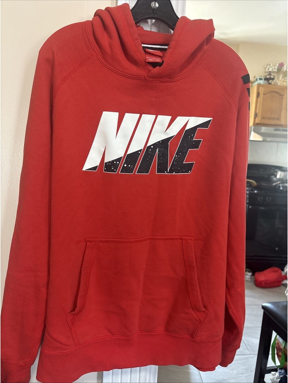 Vintage Nike Men Size 2x Red Pullover Hoodie